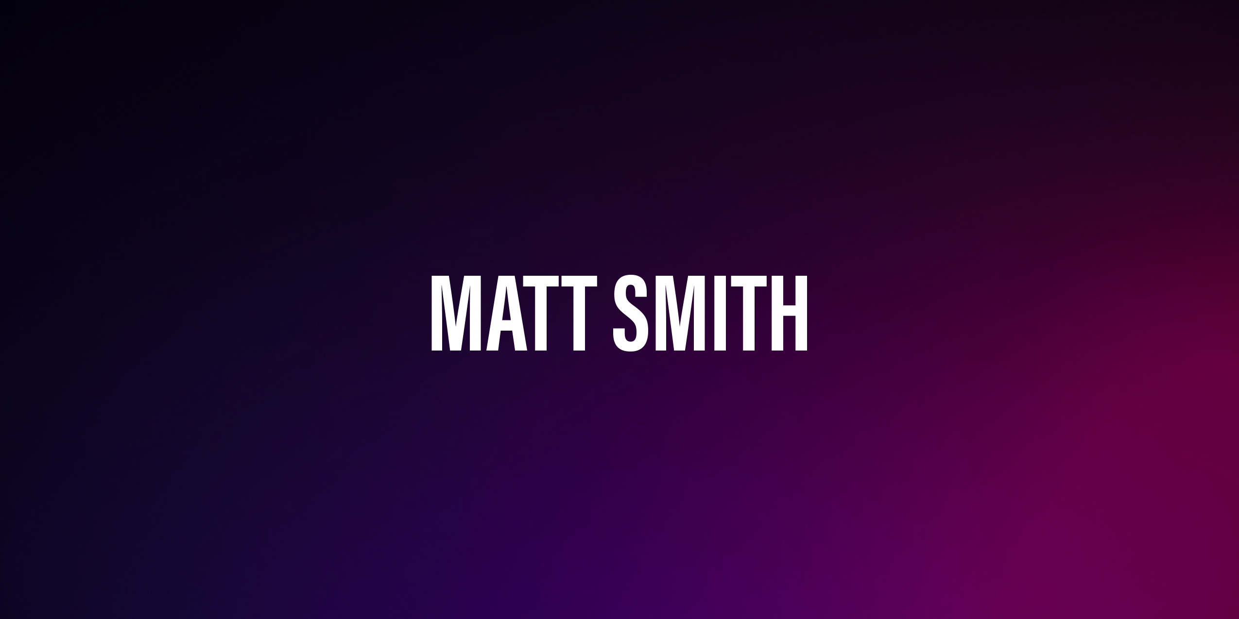 Matt Smith – brytyjski aktor o międzynarodowej sławie