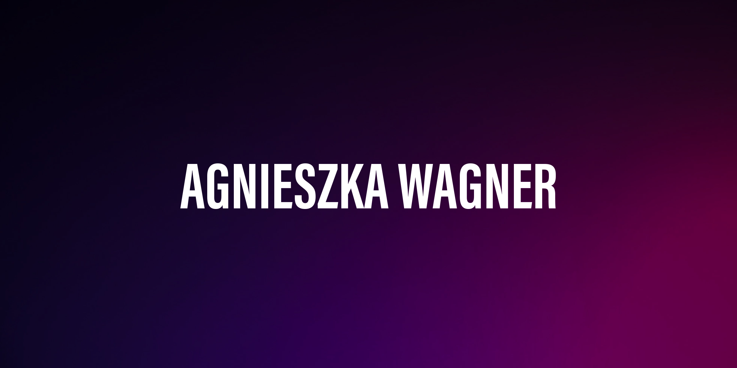 Agnieszka Wagner – życiorys i filmografia