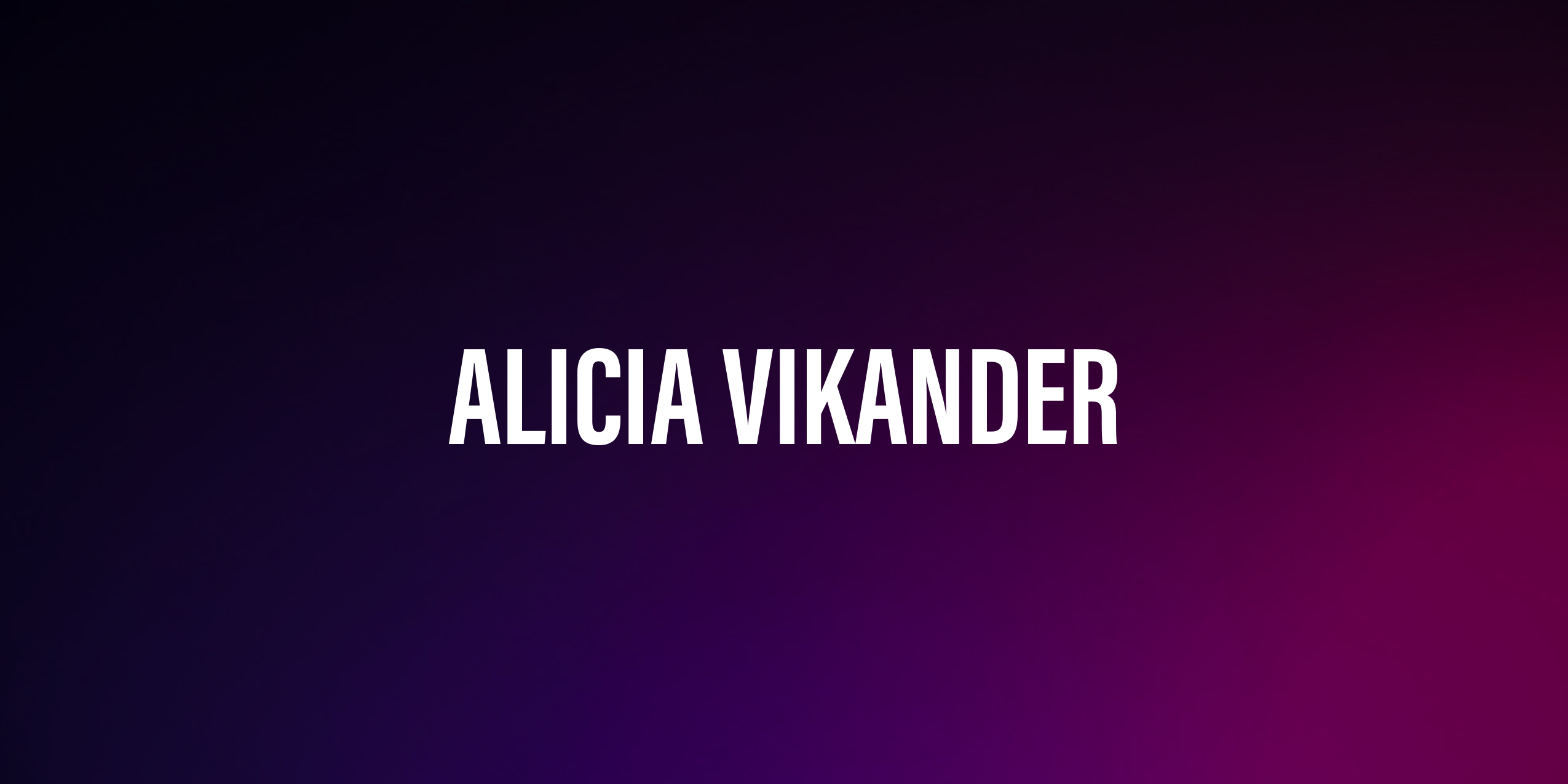Alicia Vikander – życiorys i filmografia