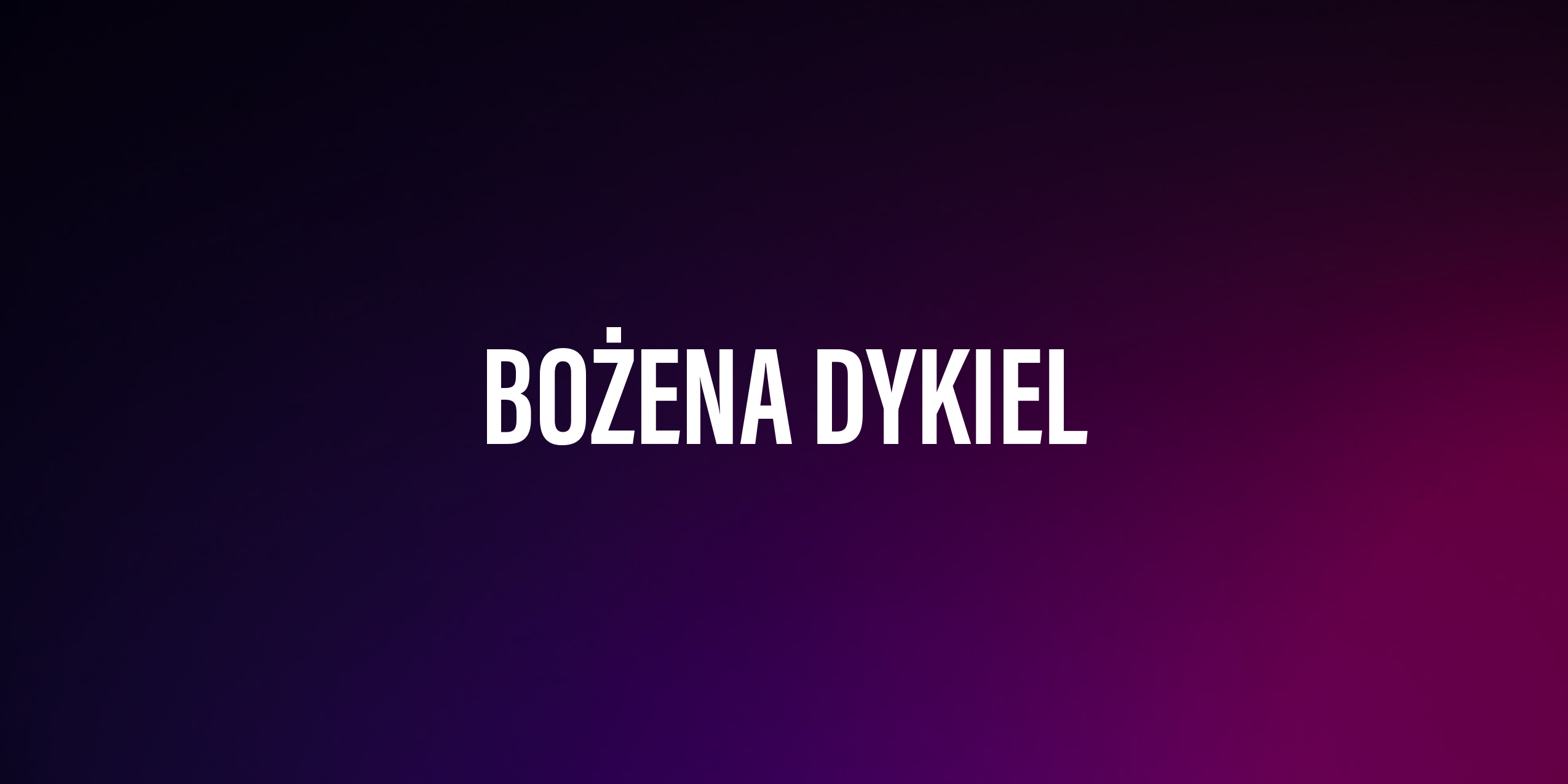 Bożena Dykiel – życiorys i filmografia