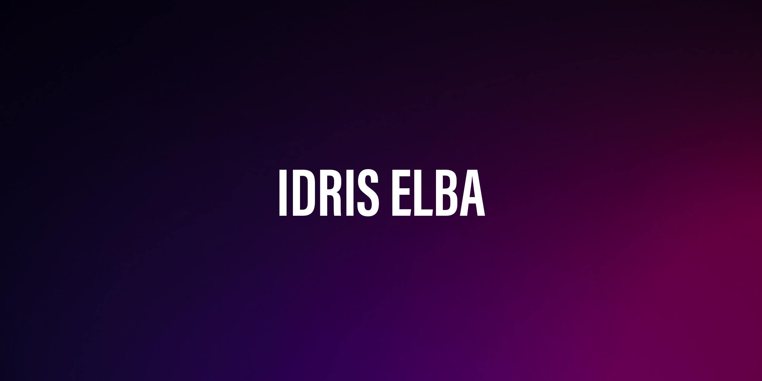 Idris Elba – życiorys i filmografia