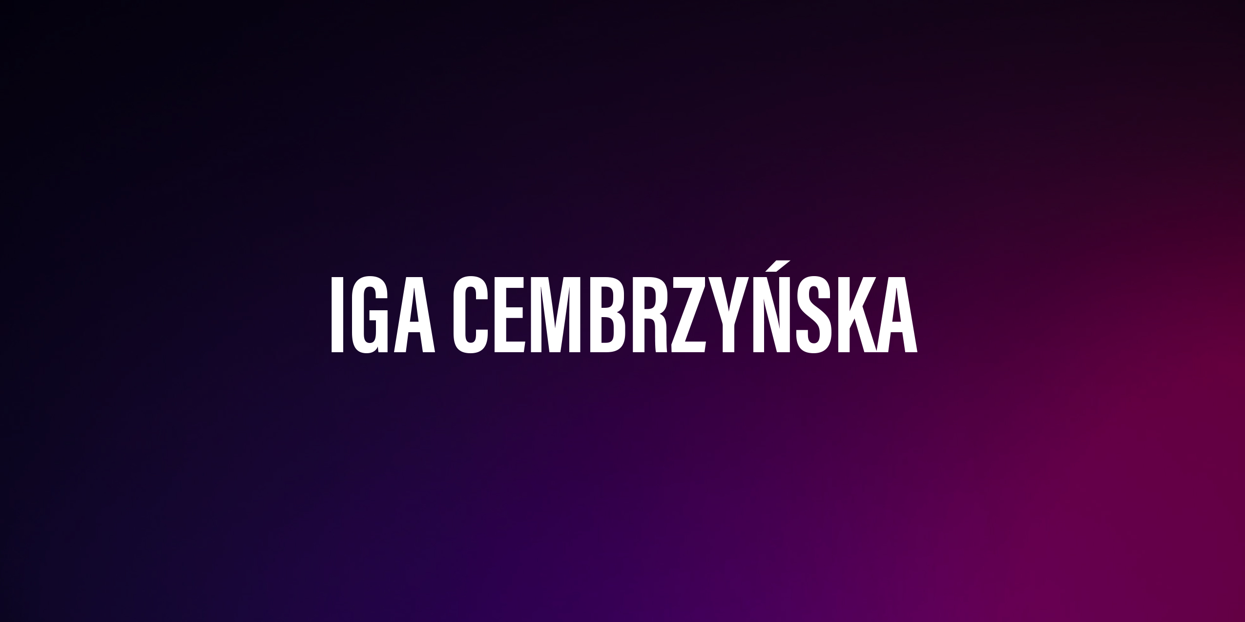 Iga Cembrzyńska – życiorys i filmografia