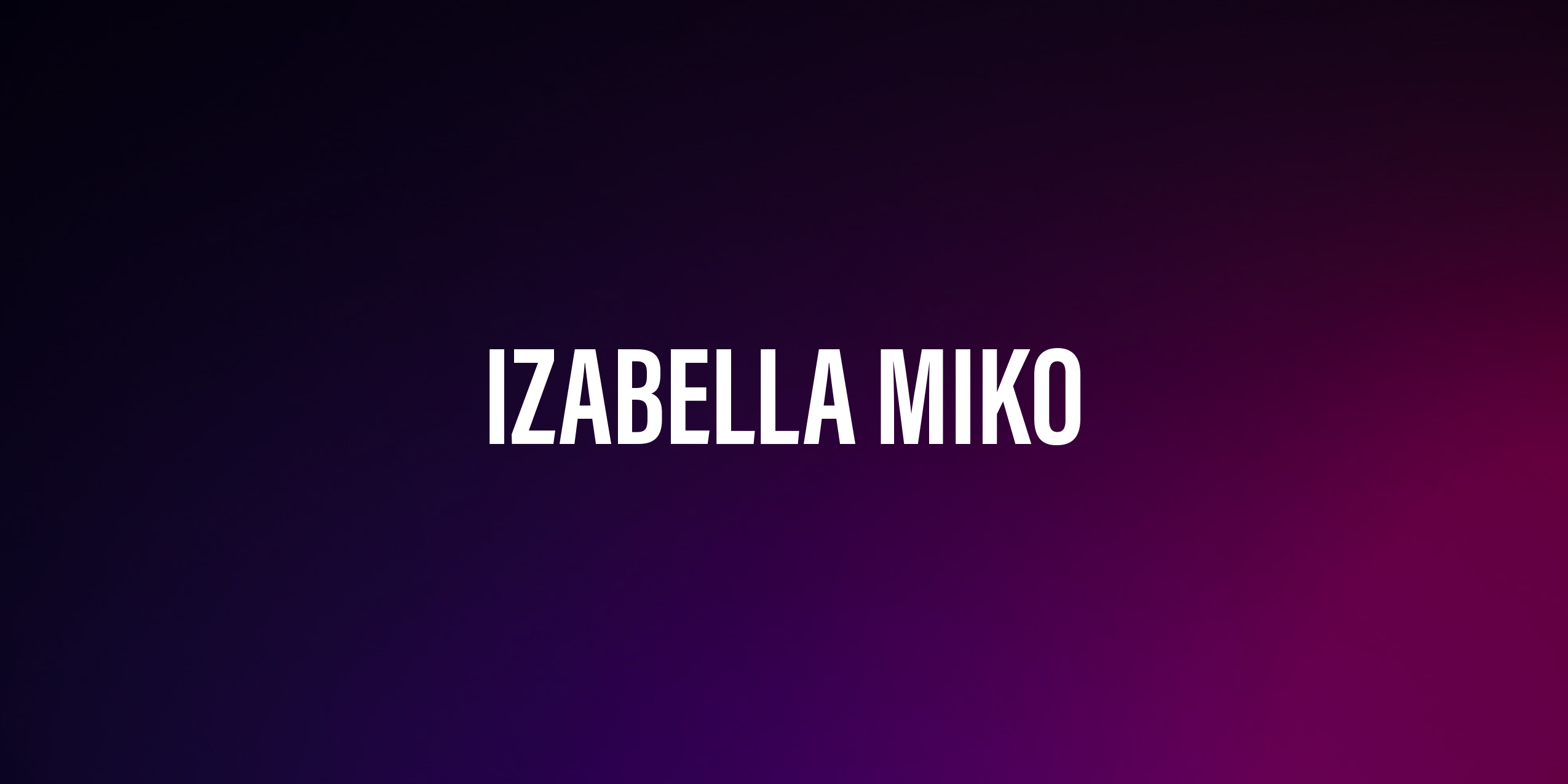 Izabella Miko – życiorys i filmografia