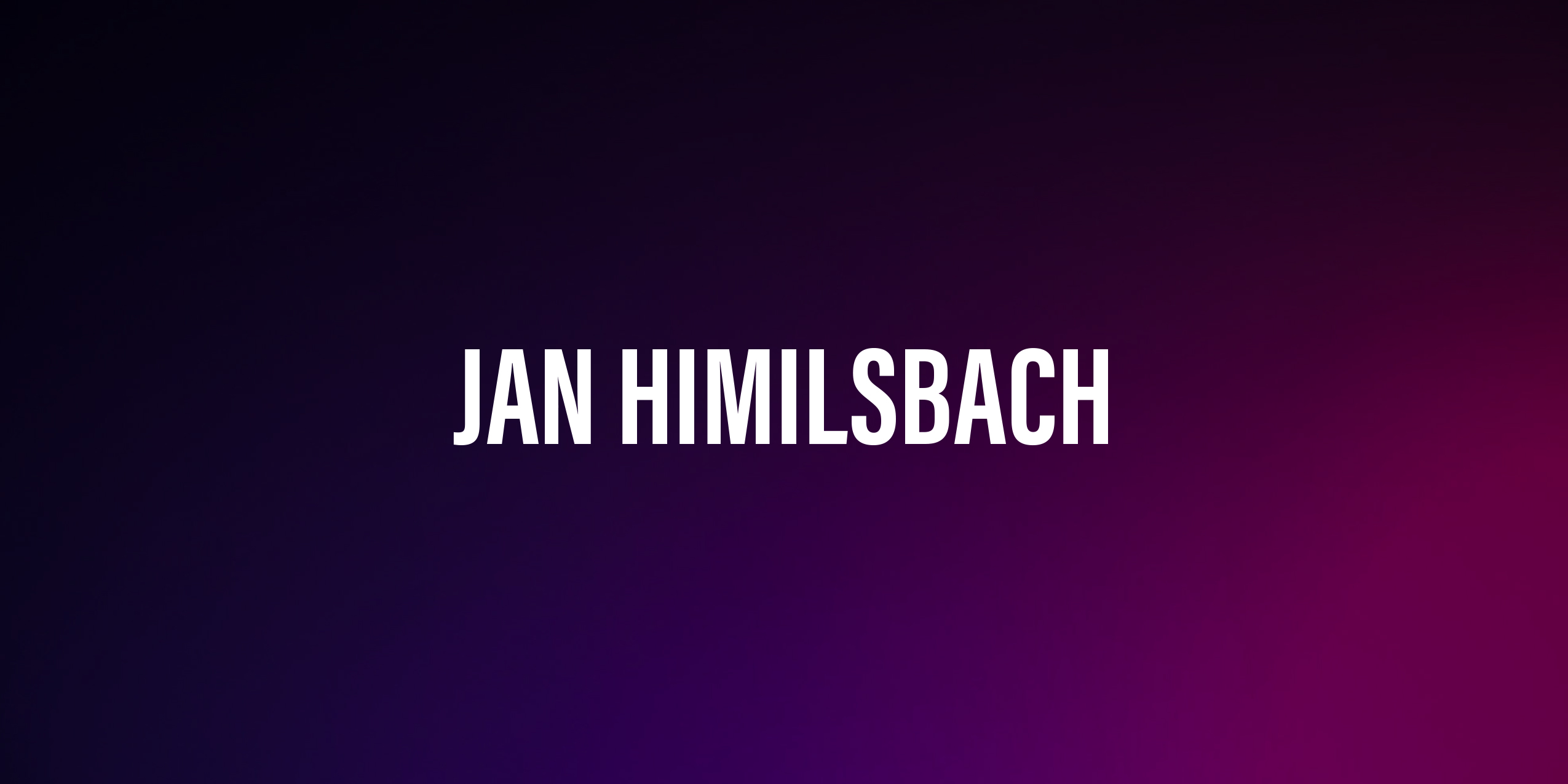 Jan Himilsbach – życiorys i filmografia