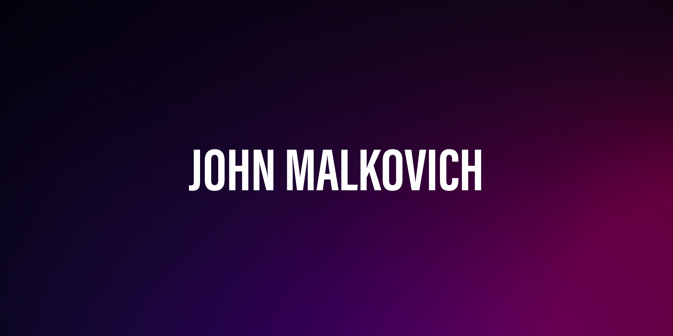 John Malkovich – życiorys i filmografia