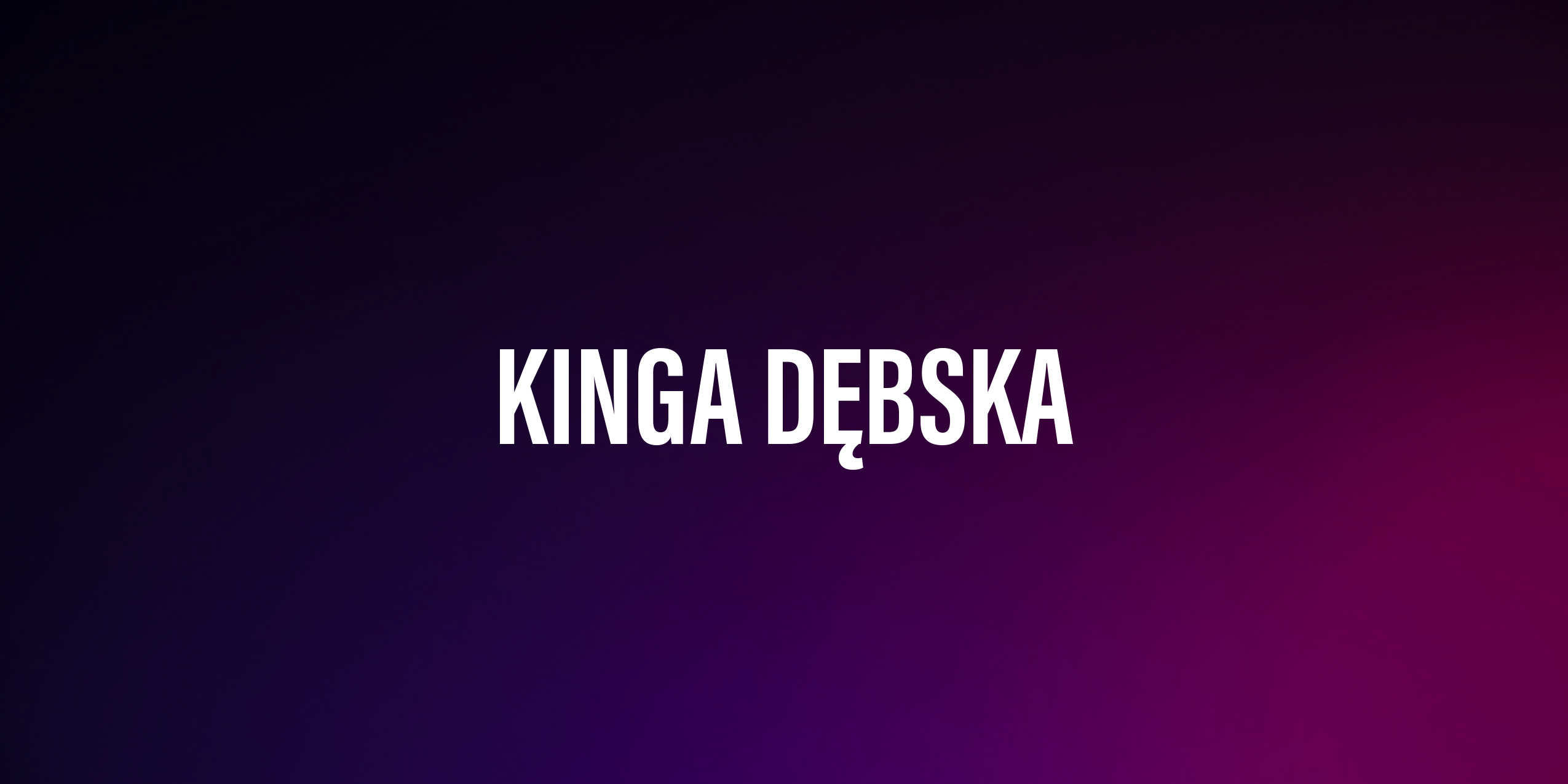 Kinga Dębska – życiorys i filmografia