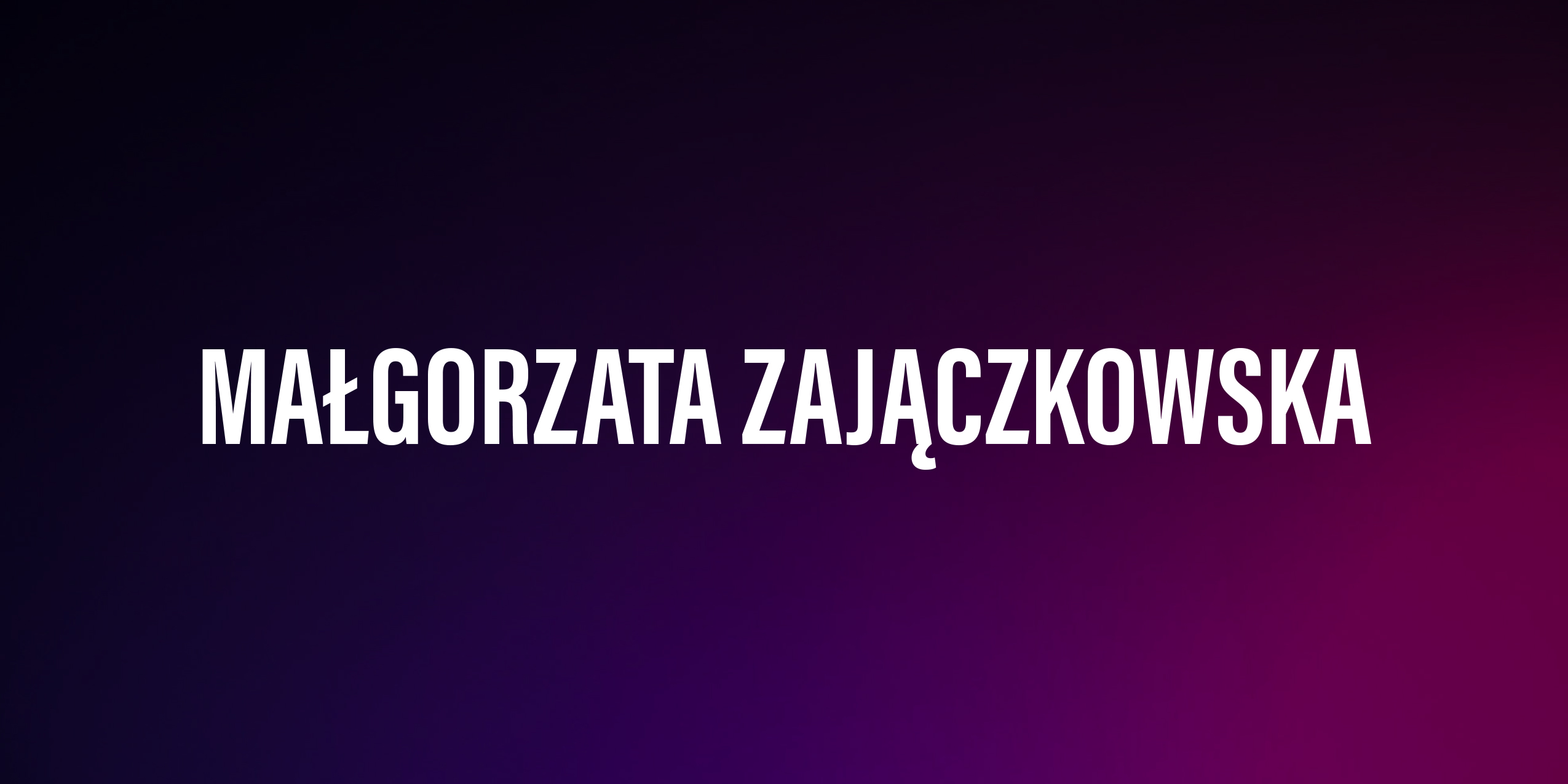 Małgorzata Zajączkowska – życiorys i filmografia