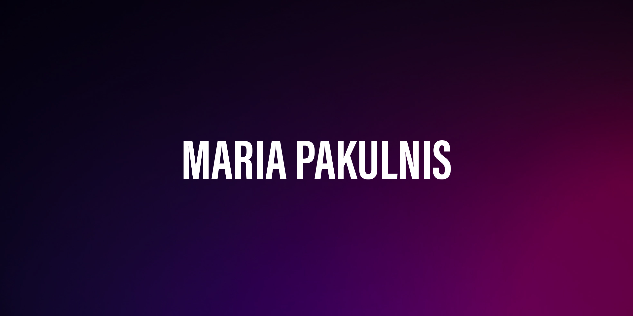 Maria Pakulnis – życiorys i filmografia