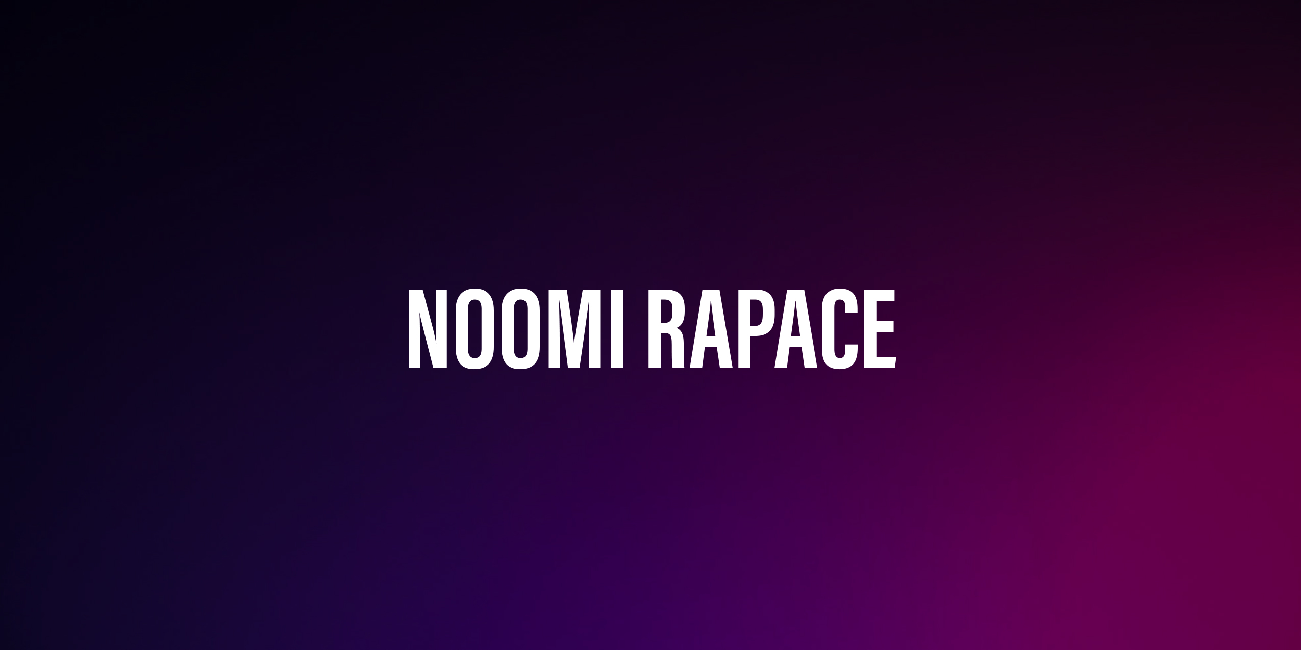 Noomi Rapace – życiorys i filmografia