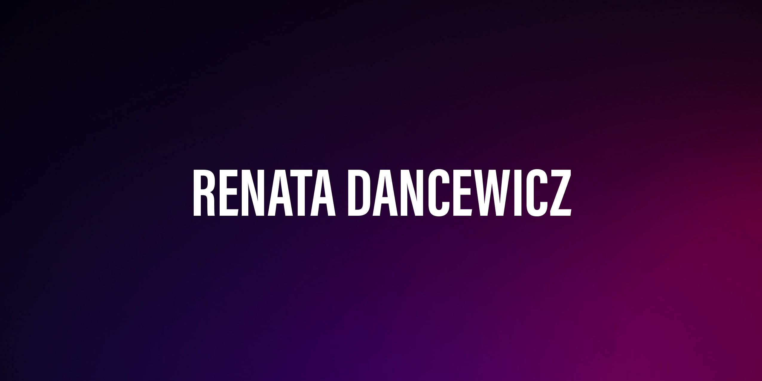 Renata Dancewicz – życiorys i filmografia