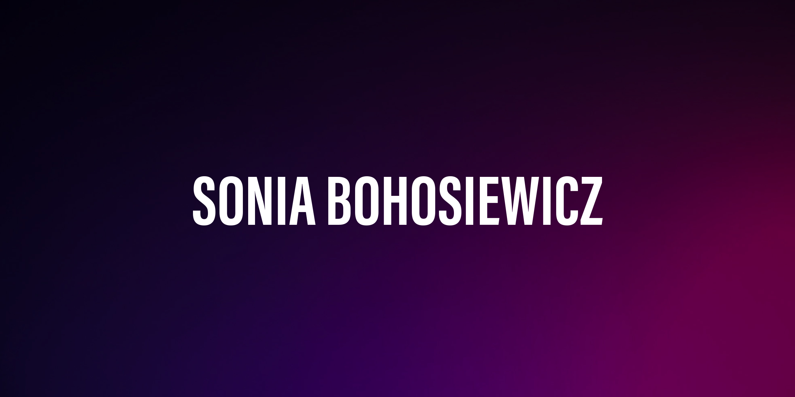 Sonia Bohosiewicz – życiorys i filmografia