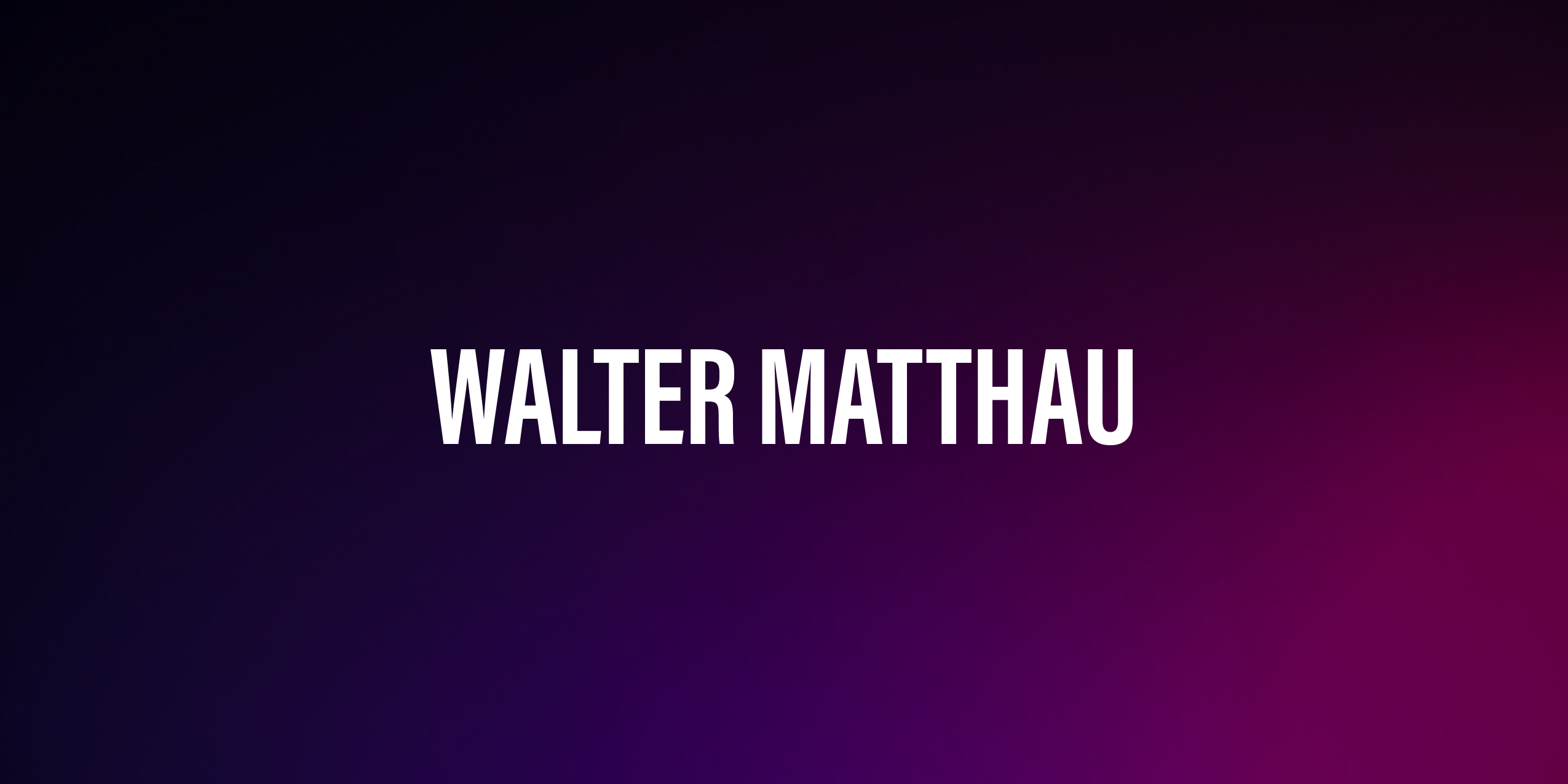 Walter Matthau – życiorys i filmografia