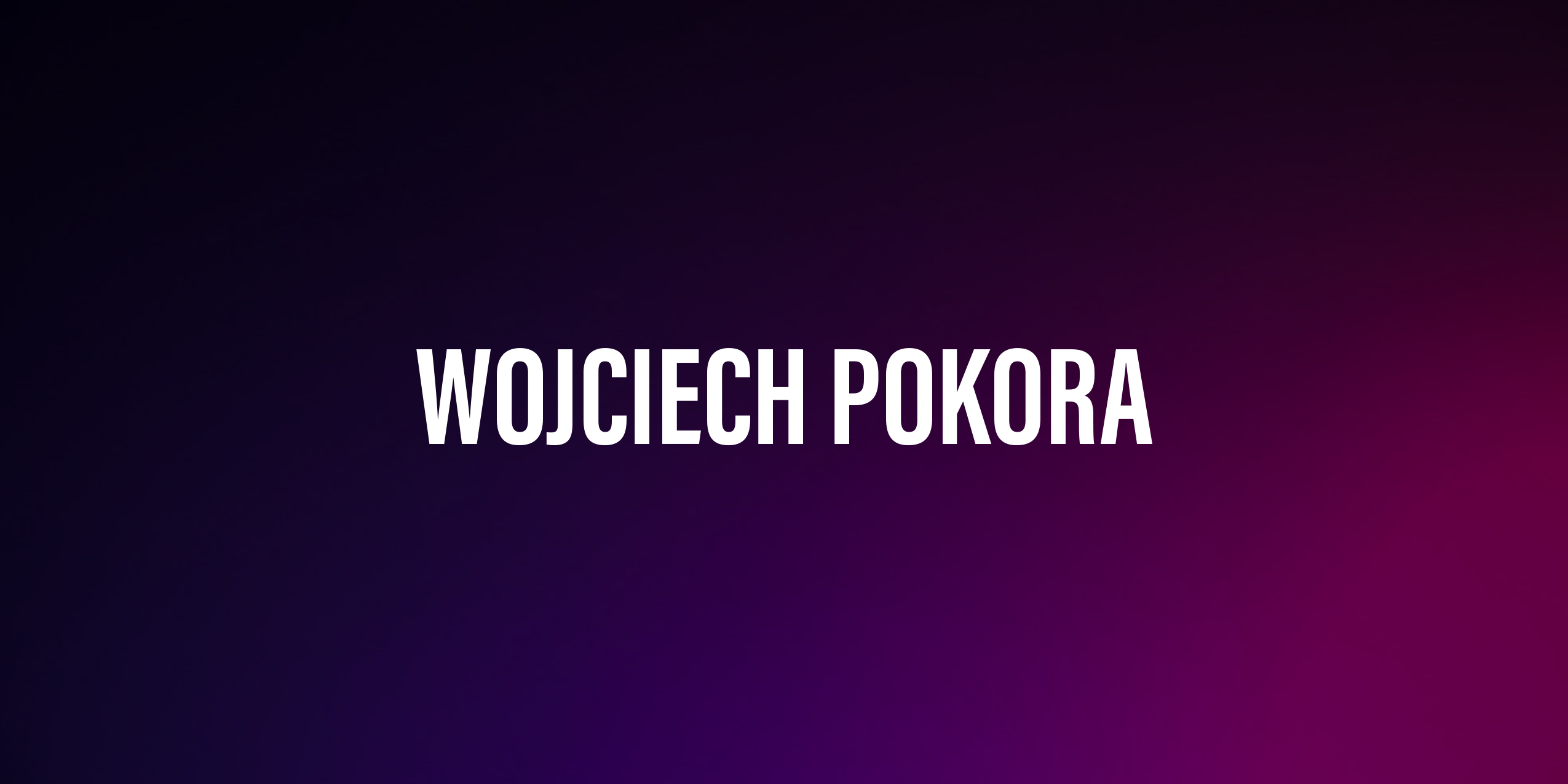 Wojciech Pokora – życiorys i filmografia