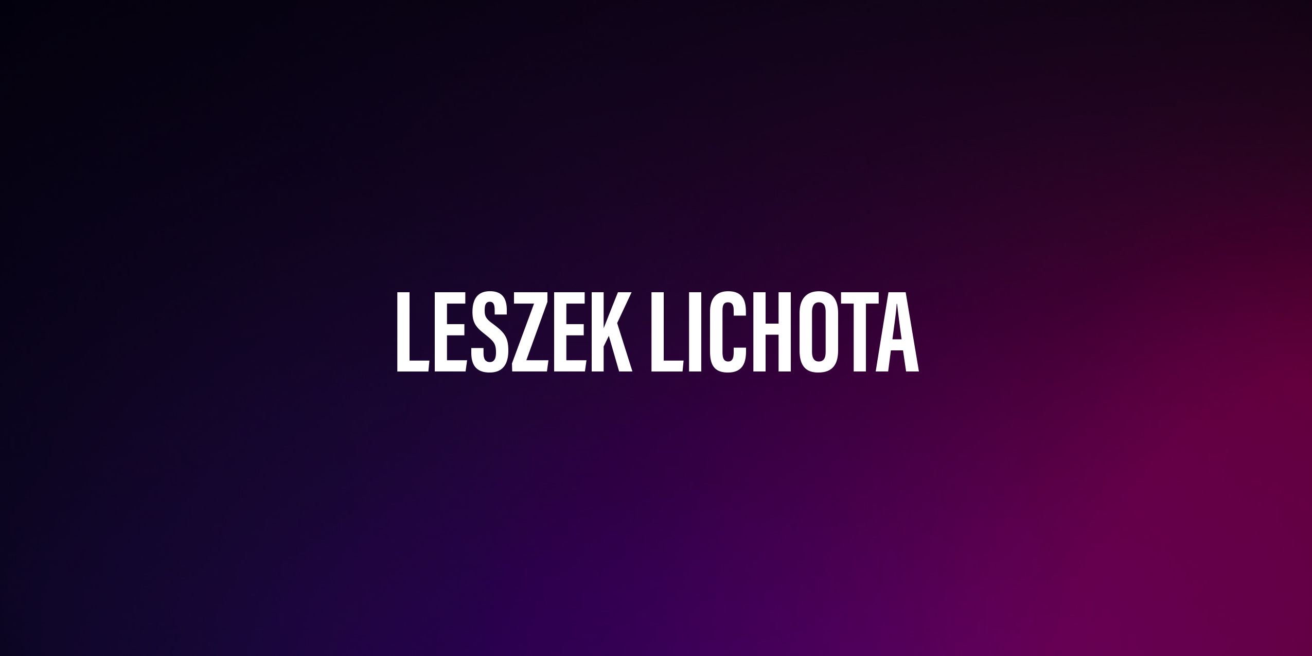 Leszek Lichota – Polski Aktor Filmowy, Teatralny i Telewizyjny