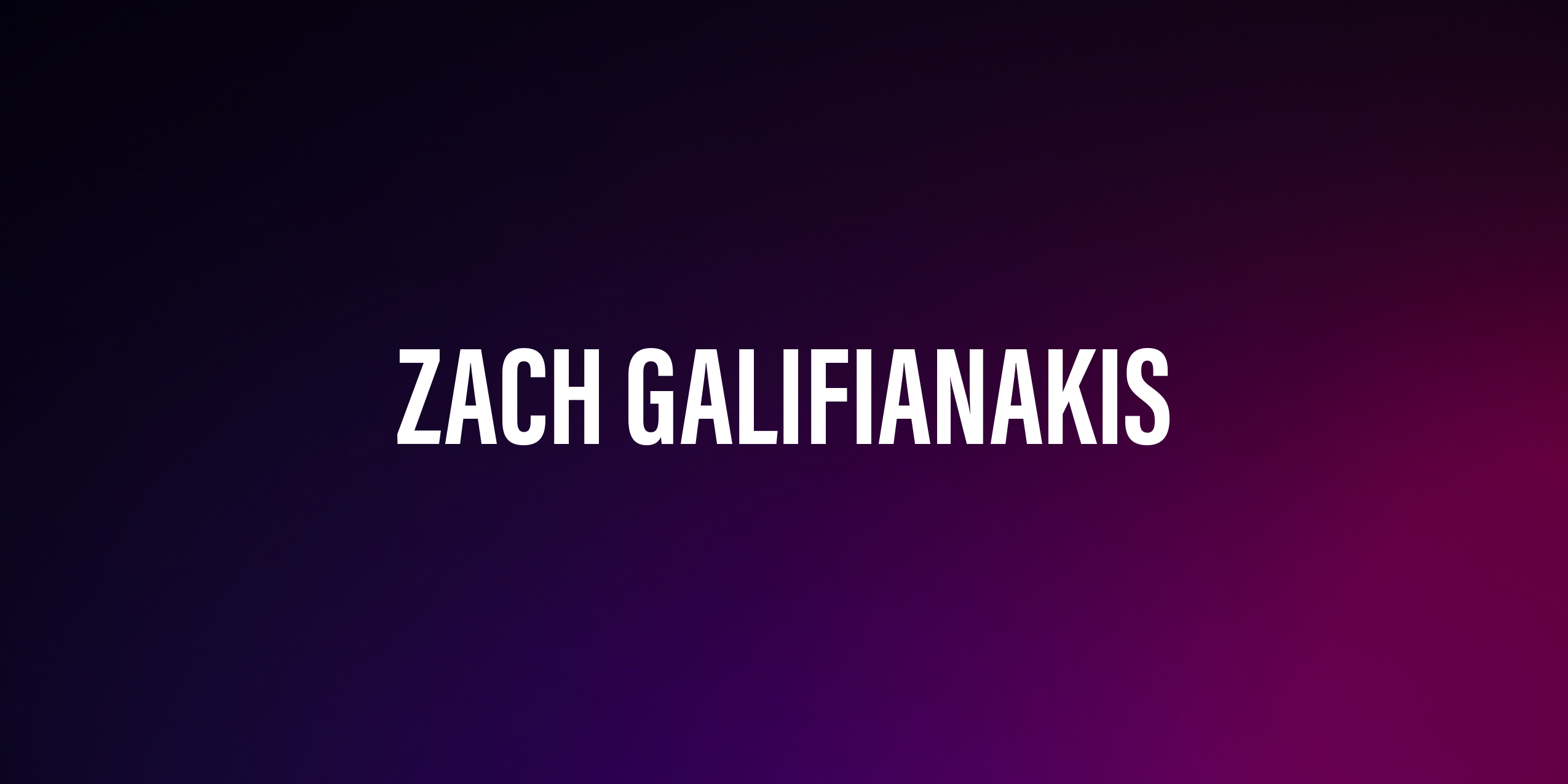 Zach Galifianakis – Życie, Kariera i Wpływ na Branżę Rozrywkową