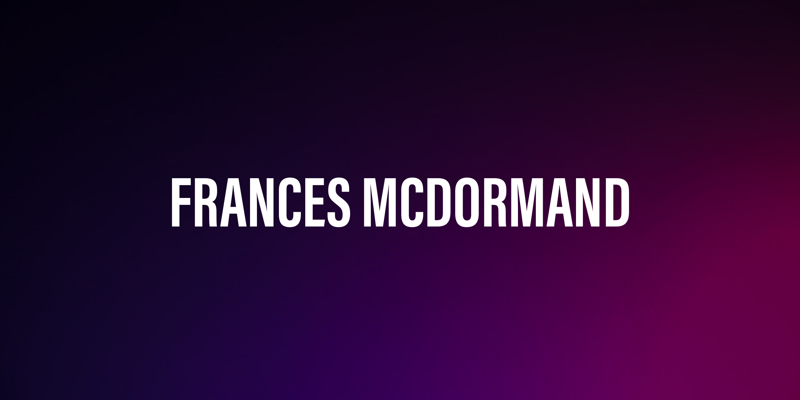 Frances Mcdormand – życiorys i filmografia